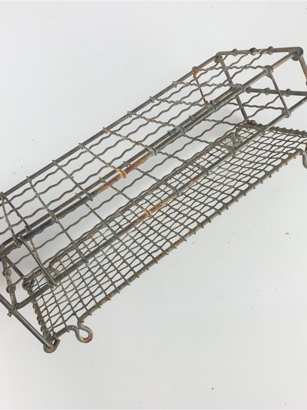Vintage Metal Wire Test Tube Rack Stand Apothecary Chemistry Lab Scientific
